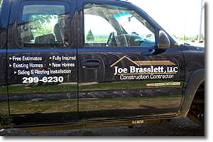 Truck decals and lettering
